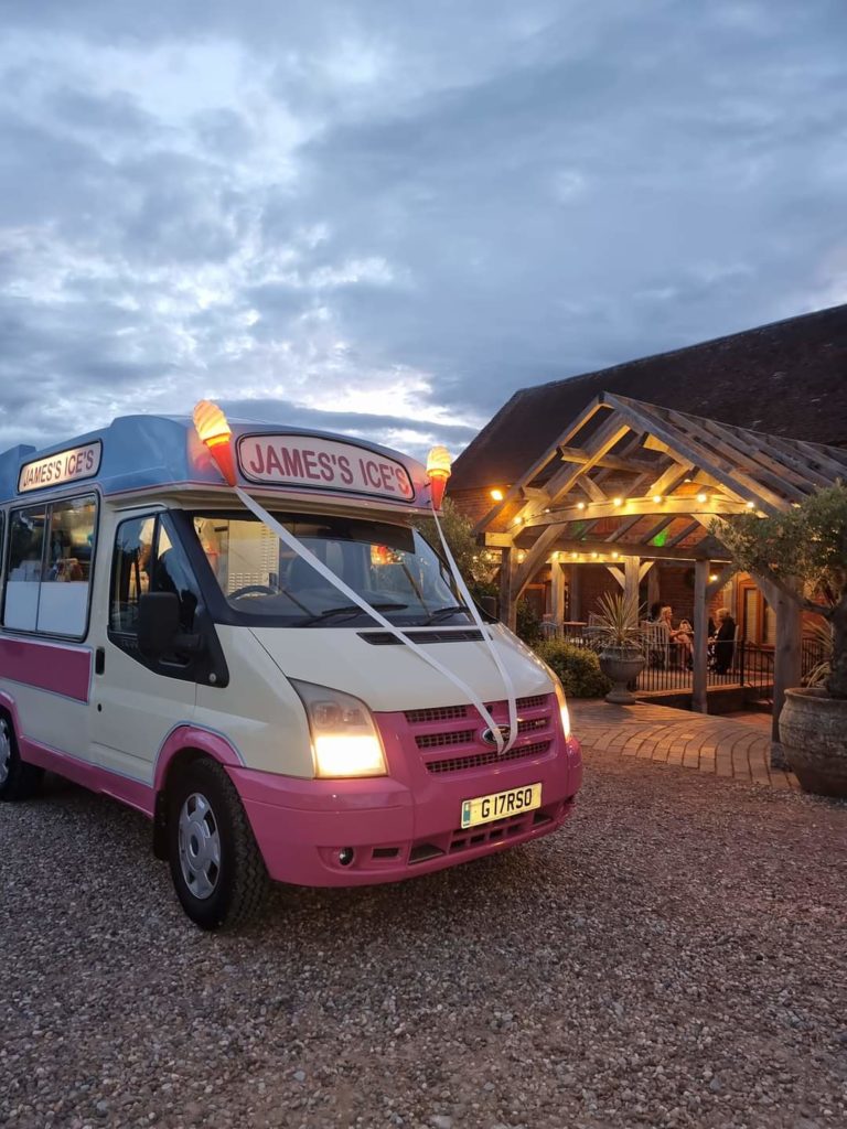 James Ices Cream Van at Wedding